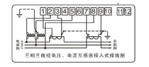 DSSY331-MD4互感器接入式接線(xiàn)圖