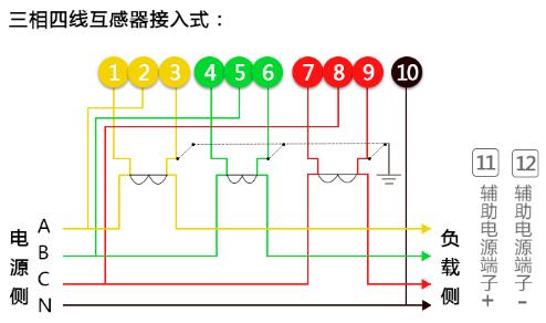 威思頓DTZY178系列三相費(fèi)控智能電能表怎么接線